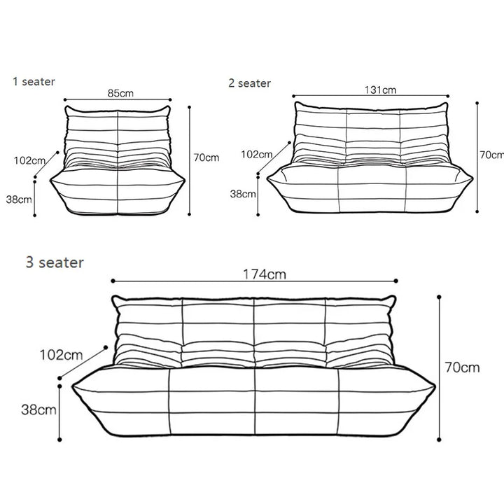 Hot Sales Tatami Chair Nordic Style Couch Comfy Minimalist Living Room Tatami Sofa Relax Lazy Sofa Floor Sofa Couch