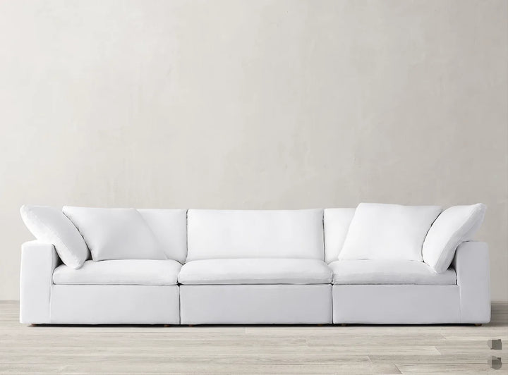 ATUNUS Living Room Couch Big Size Feather Sectional Modular Sofa Nordic Modern White Modular Sectional Couch Sofa Sets