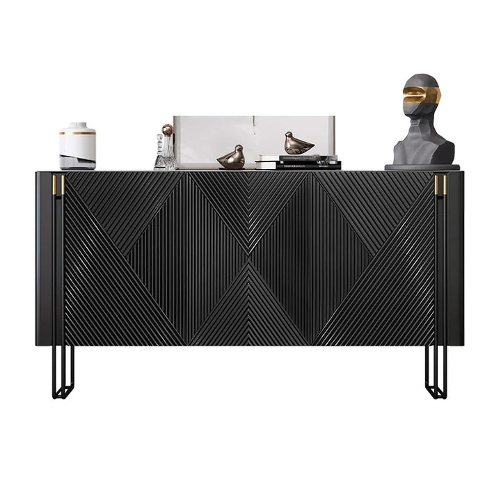 Modern Black Sideboard Buffet Server Cabinet Dining Room Console Table Storage Decorate Side Cabine Living Room Cabinets