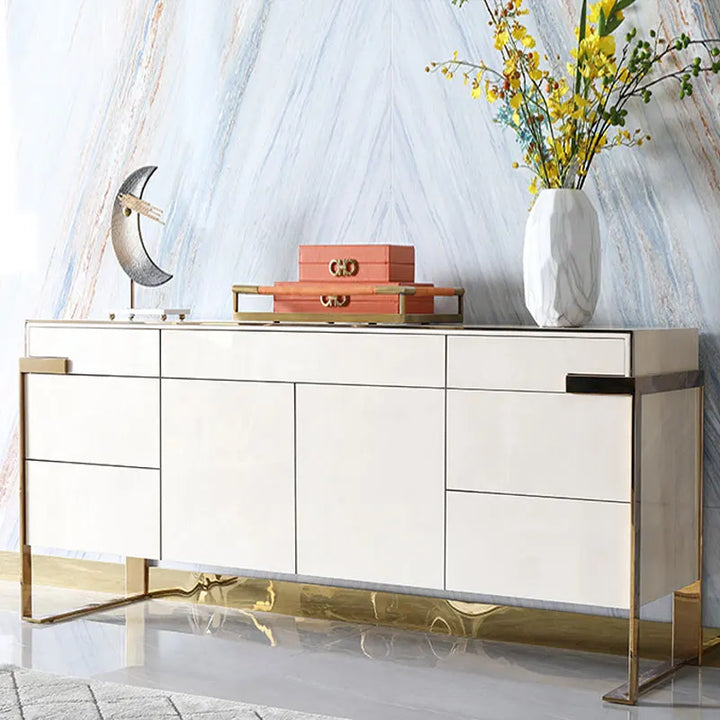 Custom Living Room Modern Gold Buffet Corner Sideboards Buffet Cabinets Bedroom TV Cabinet Storage Cabinet Furniture