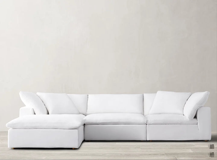 ATUNUS Living Room Couch Big Size Feather Sectional Modular Sofa Nordic Modern White Modular Sectional Couch Sofa Sets