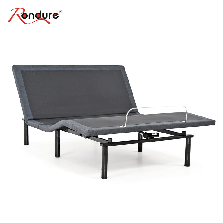 Rondure RKDM2 Black Queen Size Okin Motor Electric Adjustable Bed Zero Clearance Head up Zero Gravity Electric Adjustable Frame